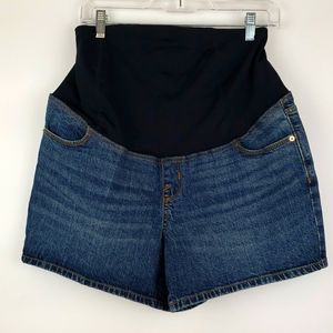 Isabel Maternity Denim Short NWOT Size 8 Full Belly Band Comfort
